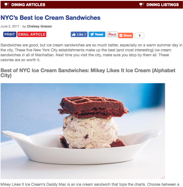 NYC's Best Ice Cream Sandwich!