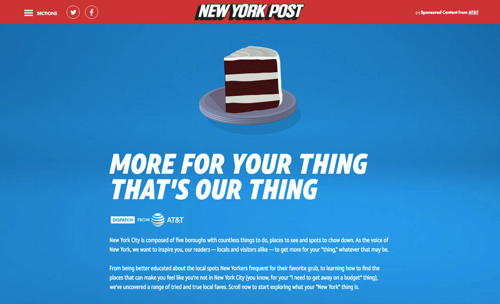 New York Post-More For Your Thing That's Our Thing