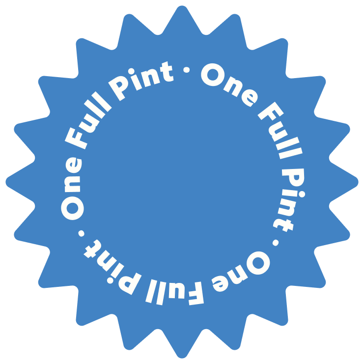 One Full Pint Ice Ice Mikey badge
